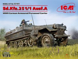 ICM 1/35 Sd.Kfz.251/1 Ausf.A, WWII German Armoured Personnel Carrier