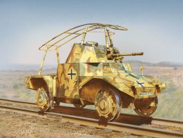 ICM Panzersphwagen P 204 (f) Railway, WWII German Armoured Vehicle