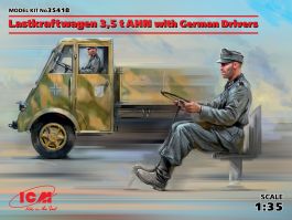 ICM 1/35 Lastkraftwagen 3,5 t AHN with German Drivers