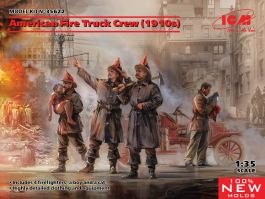 ICM 1/35 American Fire Truck Crew (1910s) (100% new molds)