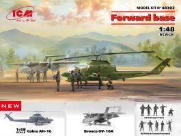 ICM 1/48 Forward base Cobra AH-1G + Bronco OV-10A with US Pilots & Ground Personnel and US Helicopter Pilots