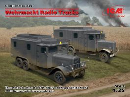 ICM 1/35 Wehrmacht Radio Trucks (Henschel 33D1 Kfz.72, Krupp L3H163 Kfz.72)