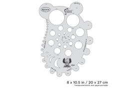 IWATA Artool Blasted FX Circle FXFreehand Airbrush Template by Ryan 'Ryno' Templeton