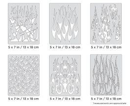 IWATA Artool Flame-o-rama 2 Mini Series Freehand Airbrush Template by Craig Fraser