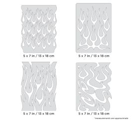 IWATA Artool Flame-o-rama Mini Series Freehand Airbrush Template by Craig Fraser