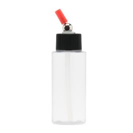 IWATA Crystal Clear Bottle 2 oz / 60 ml Cylinder With Adaptor Cap