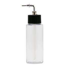 IWATA Crystal Clear Bottle 2 oz / 60 ml Cylinder With Side Feed Adaptor Cap