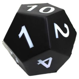 Giant Foam Dice: d12 Black