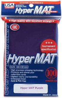 Sleeves: Full Size Hyper Matte Purple (100) USA Pack