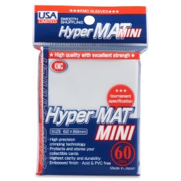 Sleeves: Mini Size Hyper Matte Clear (60) USA Pack
