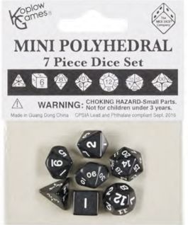 Opaque: Mini Poly Black/White (7)