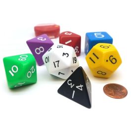 7-SetJumboTube Assorted Dice