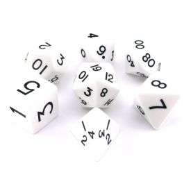 7-SetJumboTube Dice: White/Black