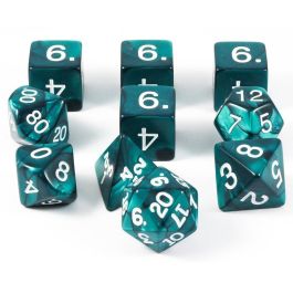 10-setTube Pearlized: Emerald/White