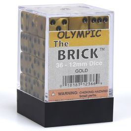 d6Cube12mm Olympic: Gold Black (36)