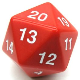 d20Single55mm Countdown Red Bagged