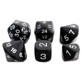 Who Knew? Dice Set Black/White