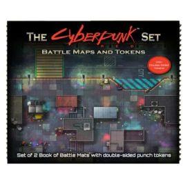 Cyberpunk Red Battlemat Book And Tokens
