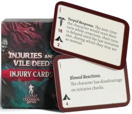 Injuries And Vile Deeds PC Injury Reference Cards