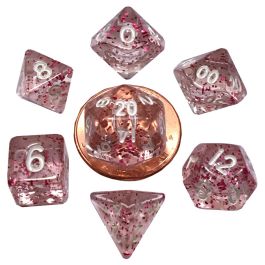 Dice:7-Set Mini: 10mm: Ethereal Light Purple/White