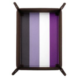 Folding Dice Tray: Pride: Asexual