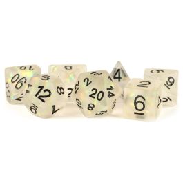 Dice:7-Set Icy Opal Clear/Black