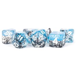 Dice:7-Set Particle Blue-black/White