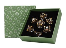 LPG Dice: Scaled Eye Dice Set - Ancient Bronze/Red