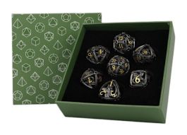 LPG Dice: Hoard Guardian Dice Set - Steel/Green