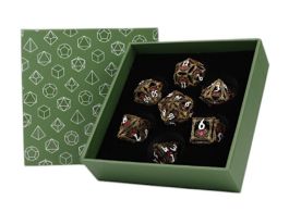 LPG Dice: Dragon Eye Dice Set - Ancient Bronze/Red