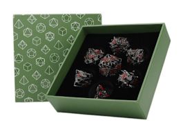 LPG Dice: Dragon Rage Dice Set - Black/Red