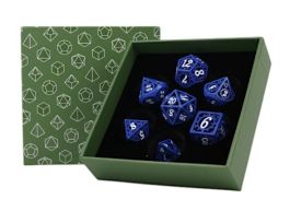 LPG Dice: Clockwork Sun Dice Set - Blue/White
