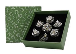 LPG Dice: Strange Aeon Dice Set - Chrome/Gold