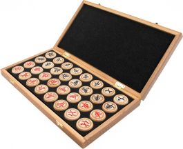 LPG Classics: Wooden Chinese Chess Set - 35 cm (13.78 Inches) Foldable Board