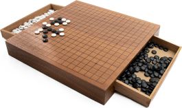 LPG Classics: Wooden Weiqi / Go Set - 30 cm (11.8 Inches) Board with Drawers