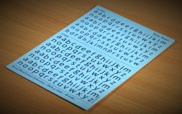 Matho Decal Letters (lowercase) - black, 4-5mm