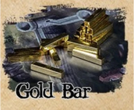 Board Game Upgrade: Metal Alloy 10-pack Resource Tokens - Gold Bars