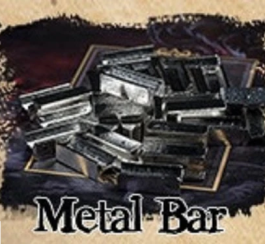 Board Game Upgrade: Metal Alloy 10-pack Resource Tokens - Metal Bars