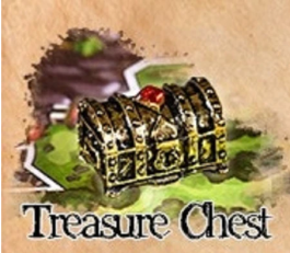 Board Game Upgrade: Player Token - Tarnished Gold Color Treasure Chest in Metal Alloy