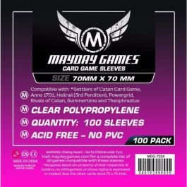 MYY7124 Mayday Games Deck Protector: Small Square Card 70x70mm (100)