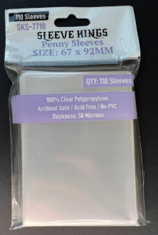Sleeve Kings: Penny Card Sleeves 67mm x 92mm (110)