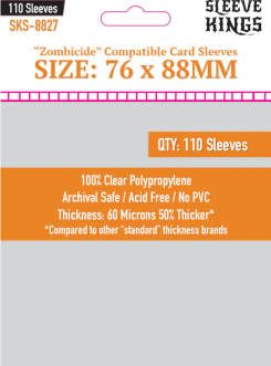 Sleeve Kings: "Zombicide Compatible" Sleeves 76mm x 88mm (110)