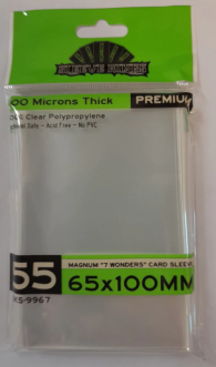 Sleeve Kings: Magnum "7 Wonders" Card Sleeves 65mm x 100mm (55)