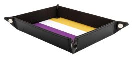 Pride Fold Up Velvet Dice Tray: Nonbinary