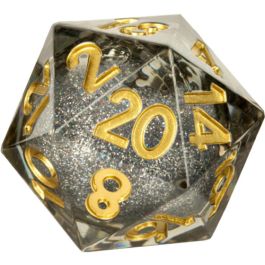 Individual D20 Elixir Liquid Core Dice: Vanishing Oil