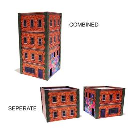 Monster Scenery: Metropolis - Two Small Brick Buildings