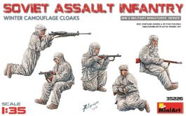MiniArt 1/35 Soviet Assault Infantry (Winter Camouflage Cloaks)