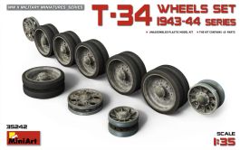 MiniArt T-34 Wheels Set. 1943-44 Series (1/35)