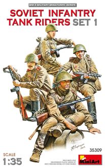 MiniArt 1/35 Soviet Infantry Tank Riders Set 1