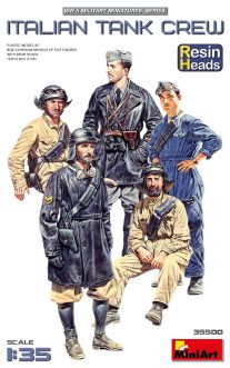 MiniArt 1/35 Italian Tank Crew. Resin Heads